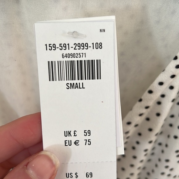 NWT ABERCROMBIE SHORT POLKADOT DRESS - Picture 11 of 11